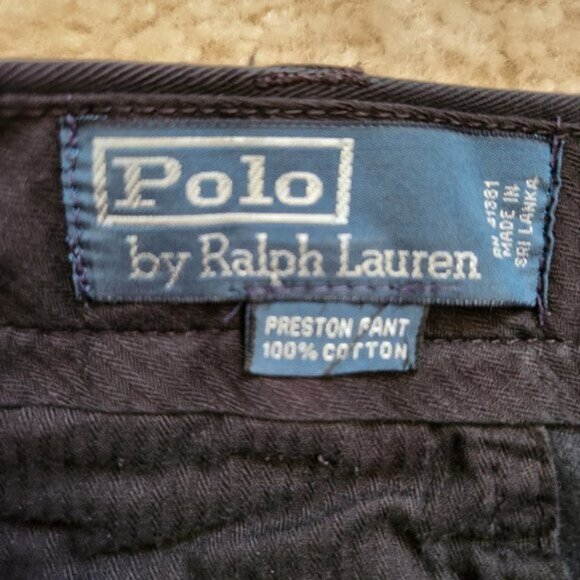 Polo Ralph Lauren "Preston" Black Cotton Pant - Picture 4 of 7